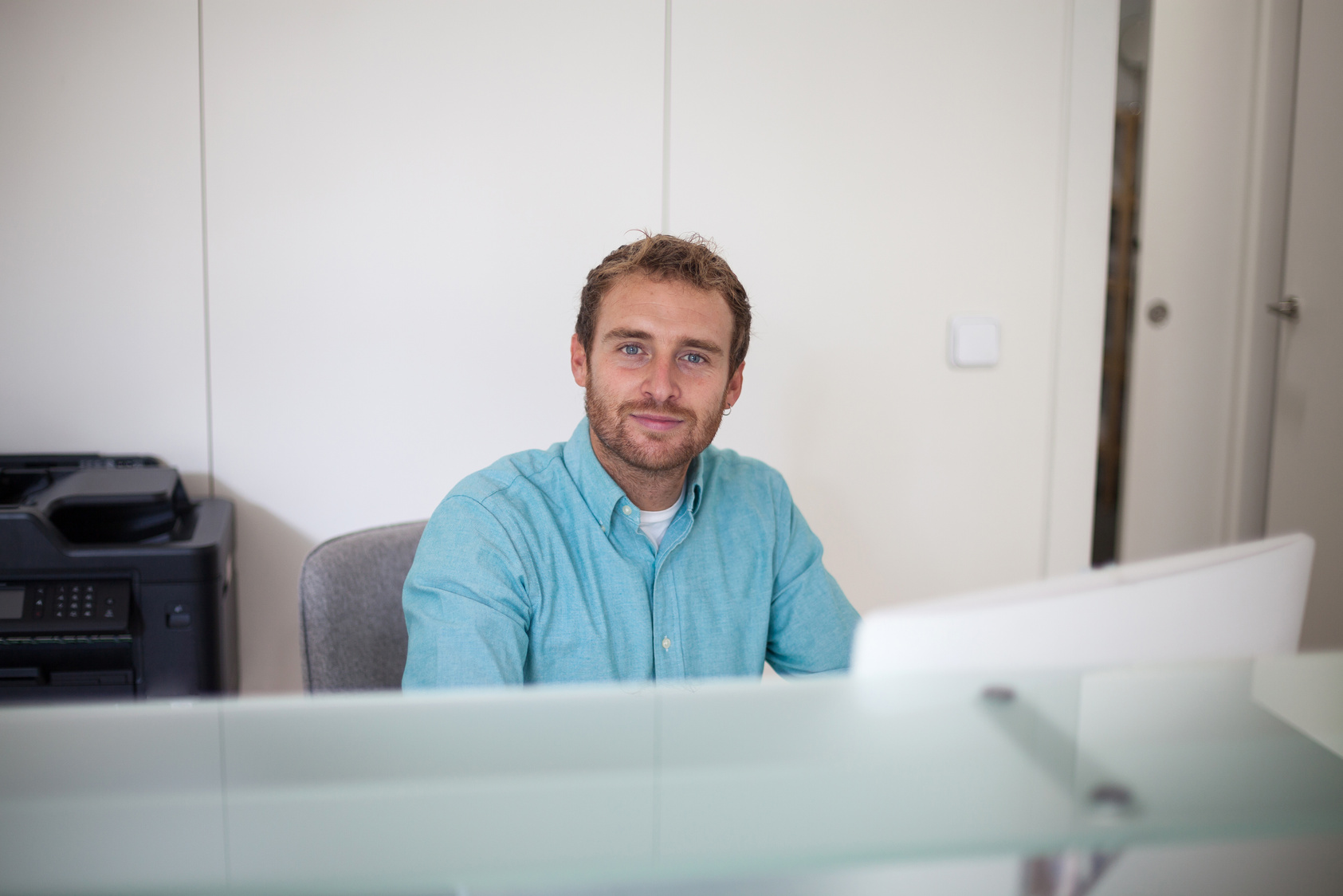 Male Receptionist at a Fitness Club 